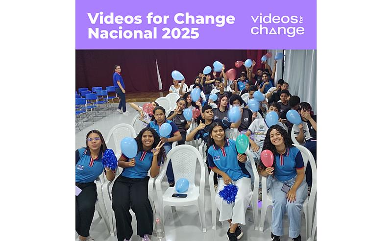 Jovens de todo o Brasil usam vídeos de um minuto para dar voz a causas sociais no 3º Festival Nacional Videos for Change