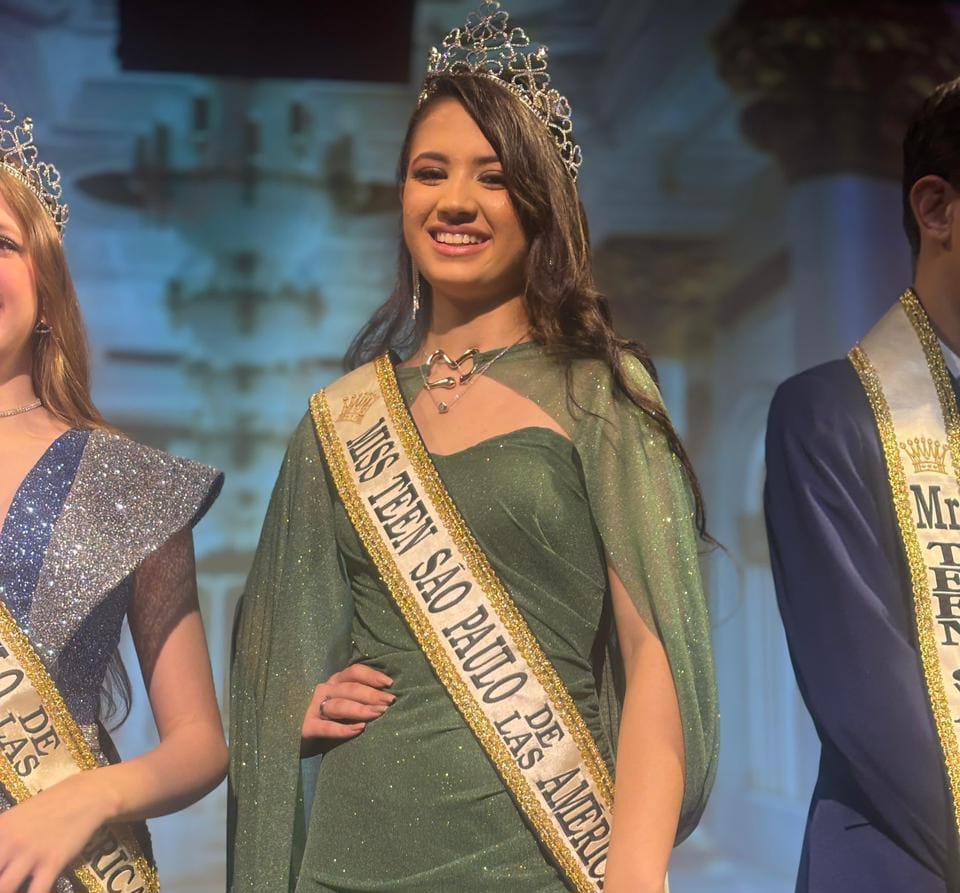 Júlia Gomes conquista título “Miss Teen São Paulo De Las Américas 2025” após participação no projeto “Nasce Uma Estrela”