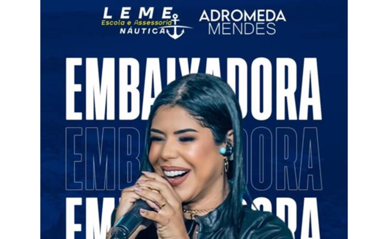 Adromeda Mendes é nomeada embaixadora da Leme Assessoria Náutica em projeto exclusivo em Caldas Novas