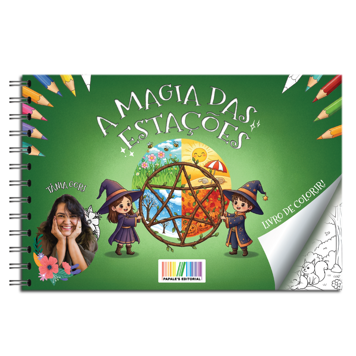 Bruxa Tânia Gori lança livro de colorir infantil e introduz as crianças ao universo da bruxaria