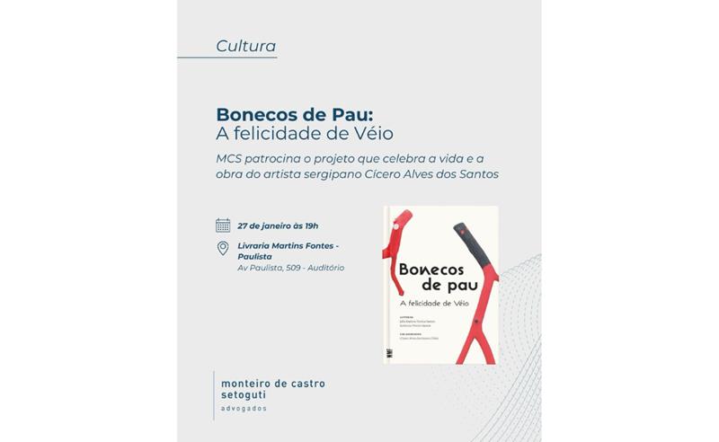 Livro em homenagem a artista sergipano é lançado em SP com patrocínio do escritório MCS