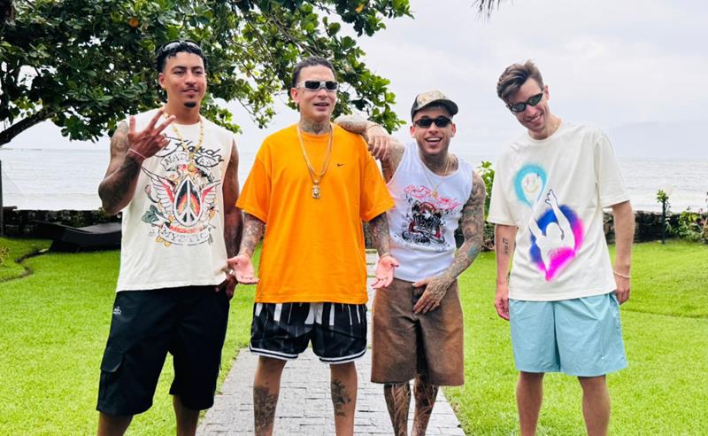 MC Guimê, MC Pedrinho, Thorvi e CP no Beat se unem em Ubatuba para gravação do clipe “Famosinha da Net”