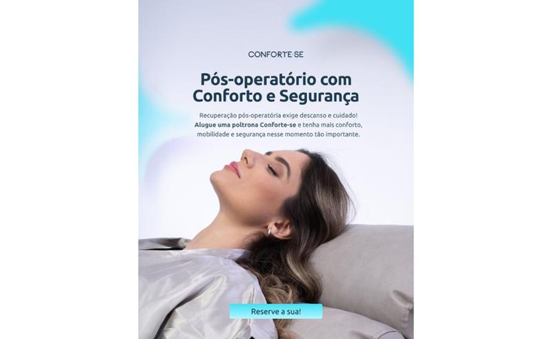 Poltronas para locação de pós cirúrgico em Manaus fortalecem recuperação com conforto e praticidade