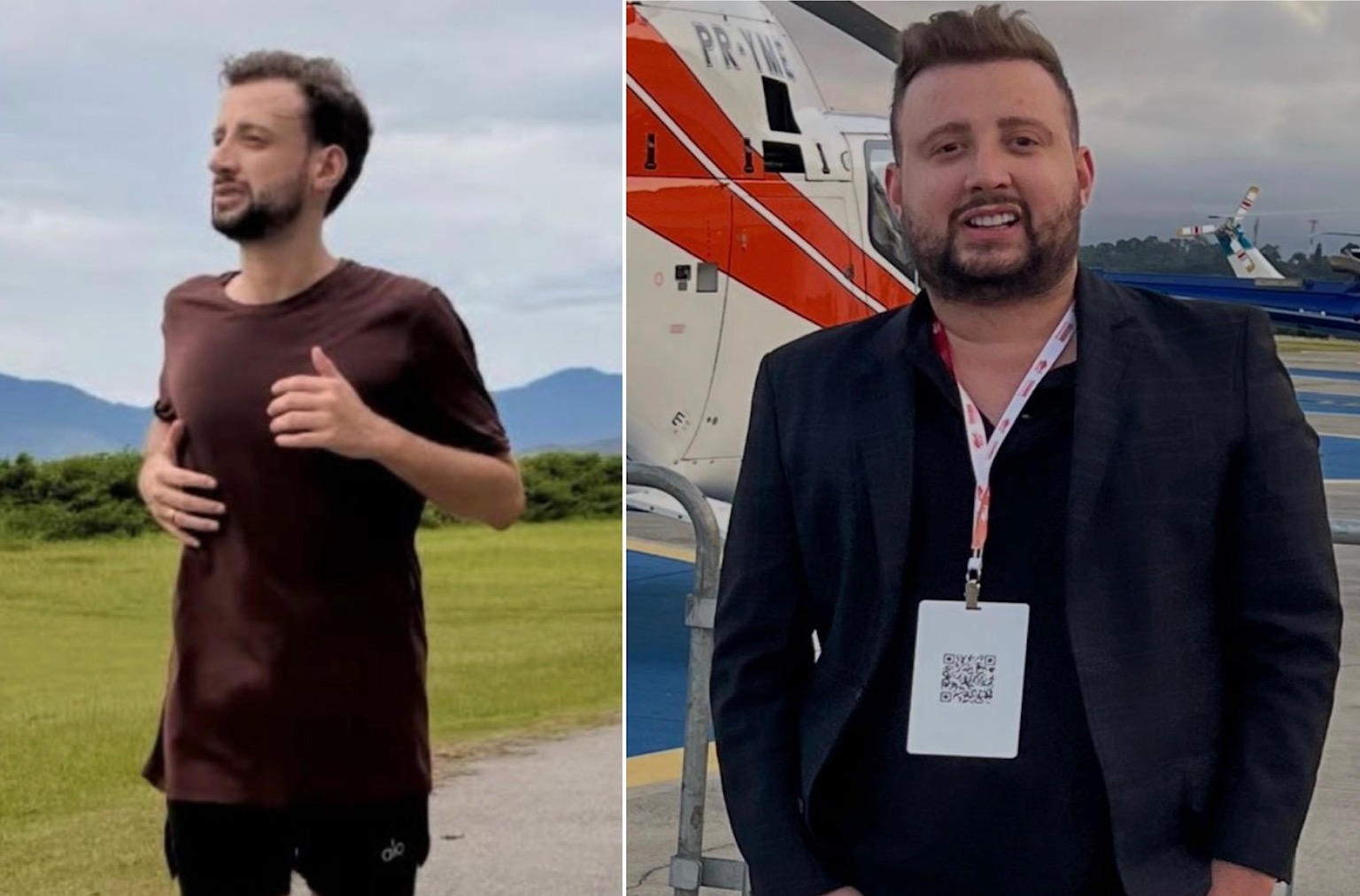 Após enfrentar séiros problemas de saúde, Murillo Conventi perde 36 quilos com a ajuda da noiva. O empresário musical passou por uma transformação impressionante nos últimos meses.