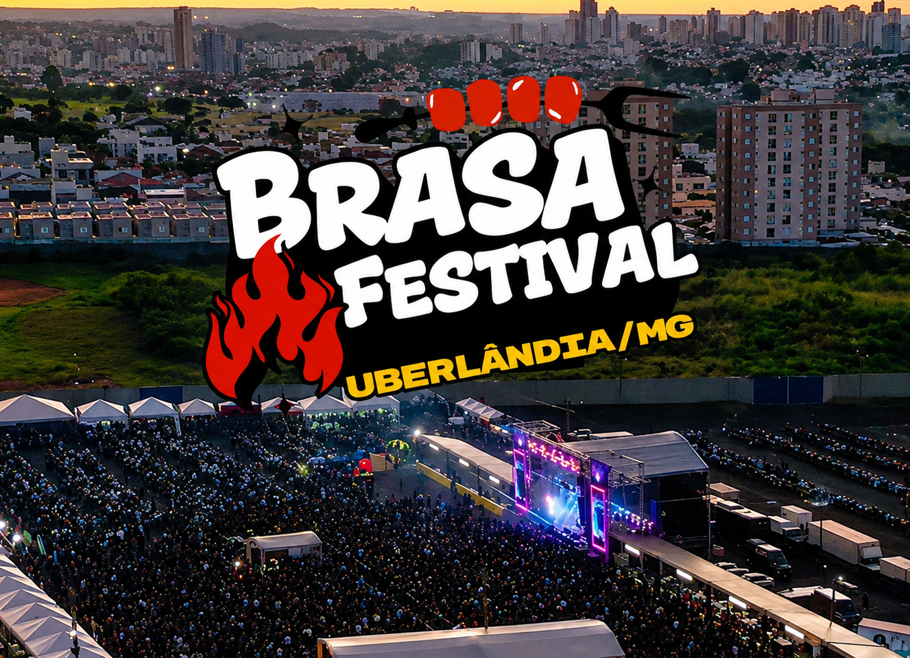 Brasa Festival transforma Uberlândia em uma experiência de música, gastronomia e lazer para toda a família
