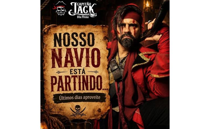 O navio vai zarpar: fãs têm última chance de viver aventura pirata no Rio