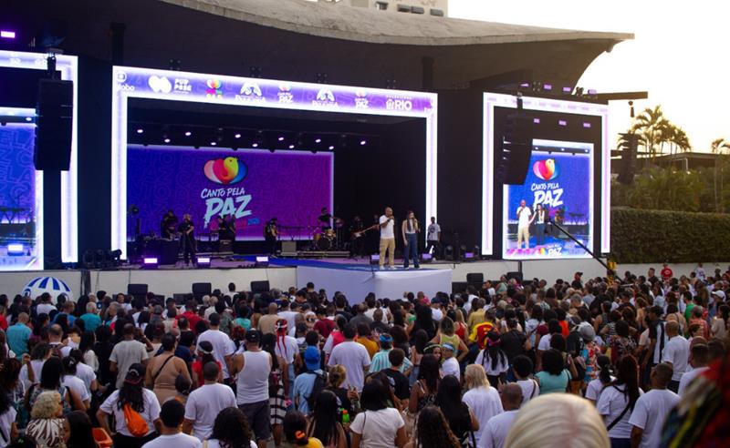 3ª edição do Canto Pela Paz reúne mais de 50 mil pessoas no Parque Madureira, no Rio de Janeiro