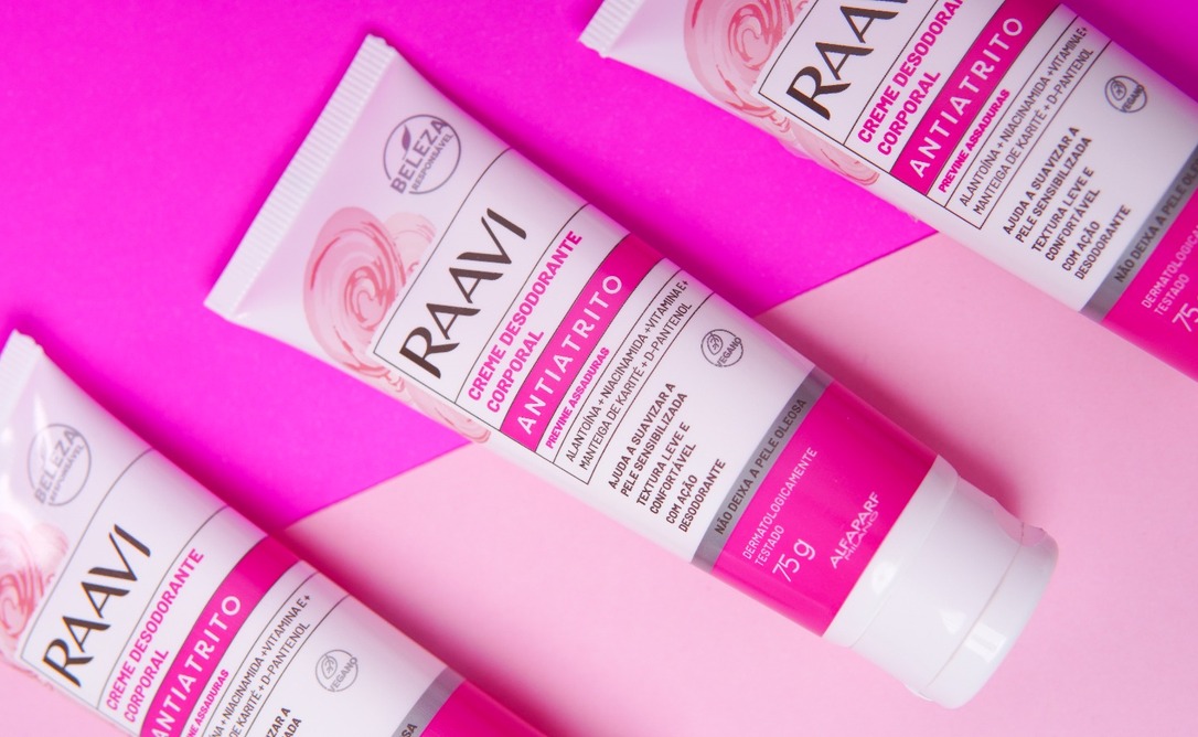 Raavi lança Creme Desodorante Corporal Anti-atrito e dá início ao #MovimentoSe